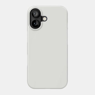 Chalk White Plain Solid Color Phone Case