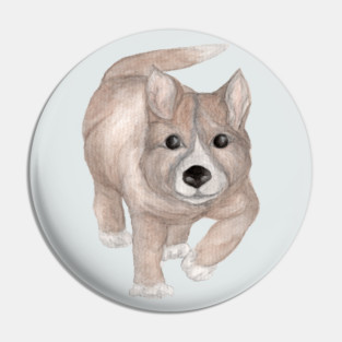 Dingo Puppy Run Pin