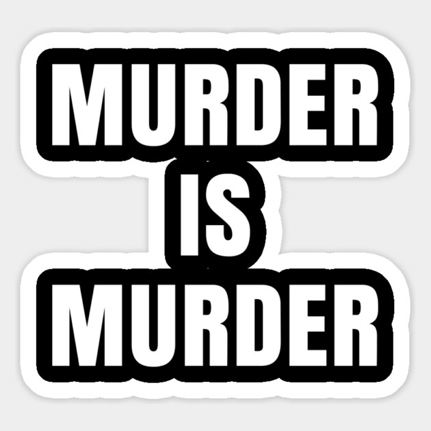Murder is Murder, Black Lives Matter, Protest Magnet by UrbanLifeApparel