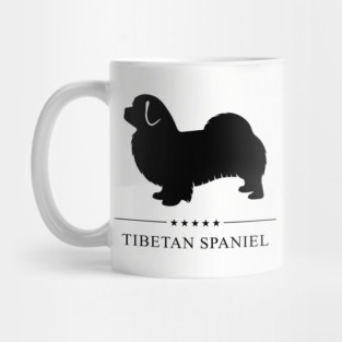 Tibetan Spaniel Black Silhouette Mug