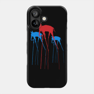 Salvador Dali 3 Elephants Minimal Artwork Cutout Phone Case
