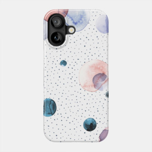 Pocket - Speckled Watercolor Circle Dots Phone Case