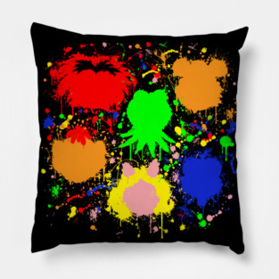 Muppet Splatter Pillow
