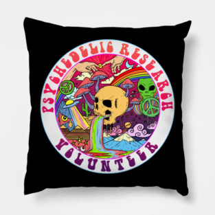 Psychedelic Research Volunteer Pillow