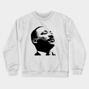 Martin Luther King Portrait  Pop Art Crewneck Sweatshirt