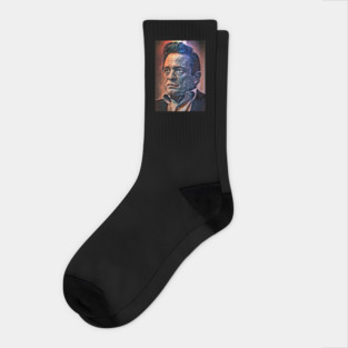 Johnny Cash art Socks
