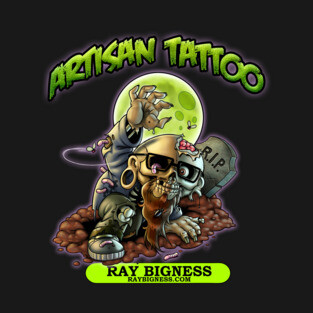 Ray Bigness - Artisan Tattoo - Color T-Shirt