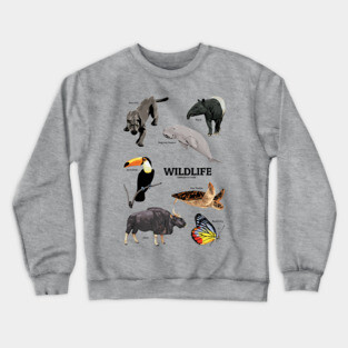 Save beautiful Wildlife Crewneck Sweatshirt