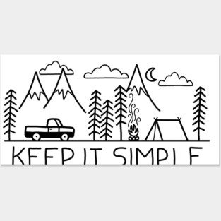 Camping Posters and Art