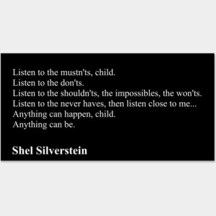 Shel Silverstein Quotes Posters and Art