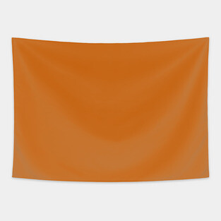 Fall Orange Plain Solid Color Tapestry