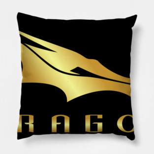 dragon spacex gold edition Pillow
