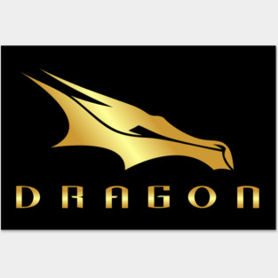 dragon spacex gold edition Posters and Art