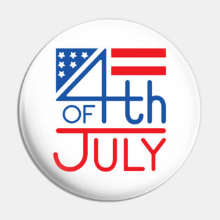 Fourth of July Pin