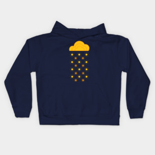 Sunny Rain Sun Weather Clouds Kids Hoodie