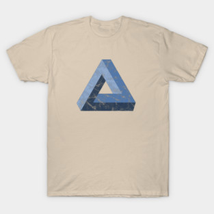 Impossible Triangle Penrose Tribar Optical Illusion Math Geometry T-Shirt