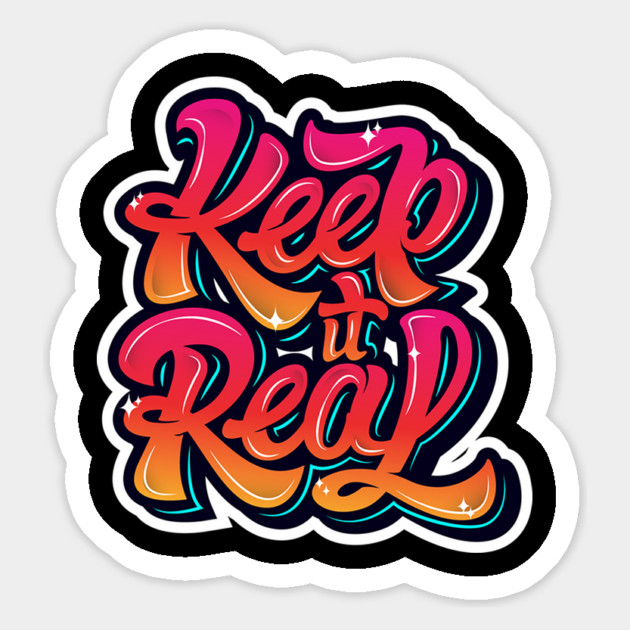 Keep It Real Freestyle Hip Hop Tee Magnet by DrollDrifters