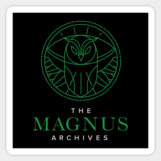 Magnus Owl - Light Sticker by Rusty Quill