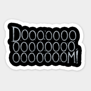 Rusty Quill Gaming - Doooooooooom! Sticker