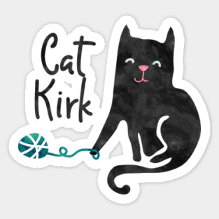 Cat Kirk Sticker