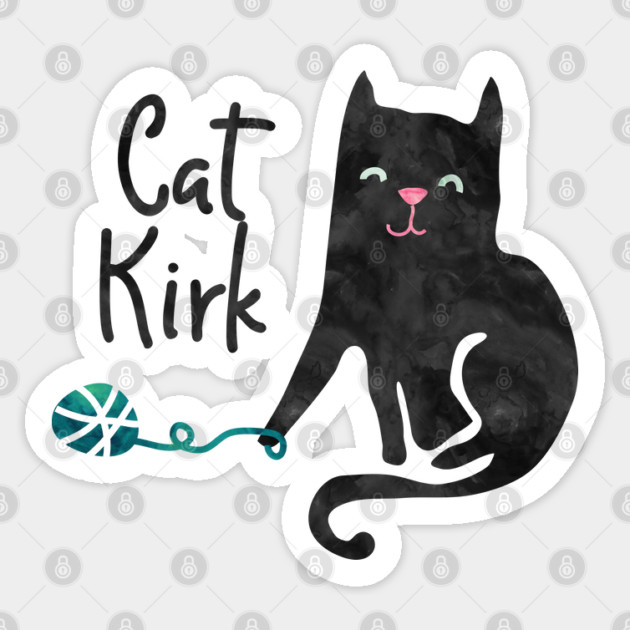 Cat Kirk Sticker by Stars Hollow Mercantile