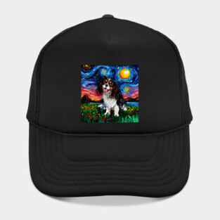 Tri Color Cavalier King Charles Spaniel Night Hat