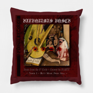 Hieronymus Bosch Cheeky Butt Music Pillow