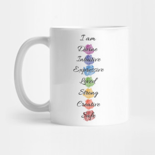 Color Chakra Energy Affirmation Mug