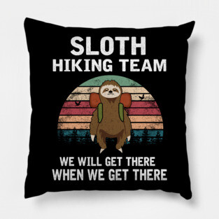 SLOTH HIKING TEAM Pillow