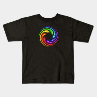 Rainbow Chakra Spiral Kids T-Shirt