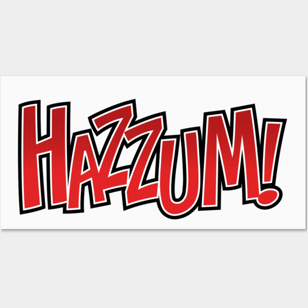 Hazzum Red Logo Wall Art by Hazzum