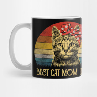 Vintage Best Cat Mom Ever - Cat Mother_s Day Gift Mug