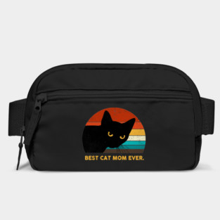 Vintage Best Cat Mom Ever Black Cat Gift Shirt Bag