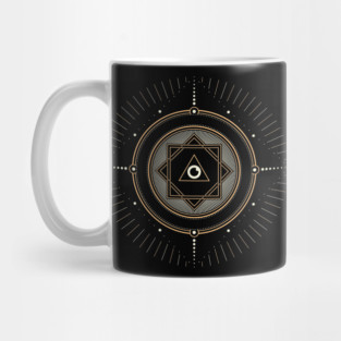 Sacred geometry eye Mug