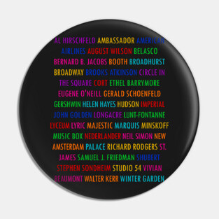Broadway Theatres Pin