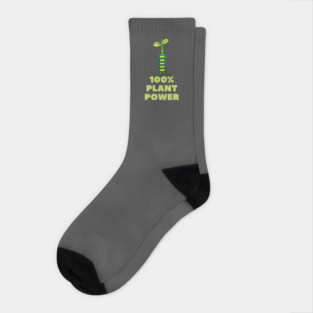 100% Plant Power Fun Vegan Socks