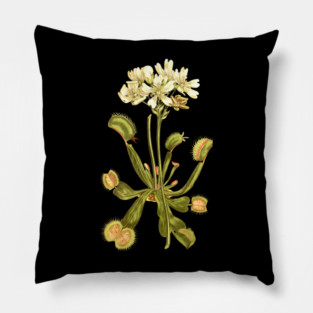 Venus Flytrap Yellow Pillow