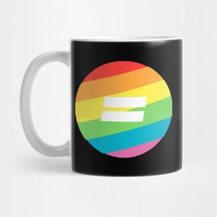 Equal rights rainbow circle Mug