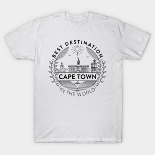 Cape Town Minimal Badge Design T-Shirt