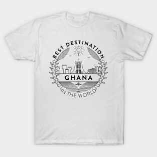 Ghana Minimal Badge Design T-Shirt