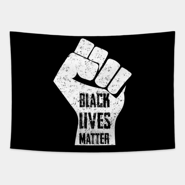 Black Lives Matter Fist Tapestry by creative