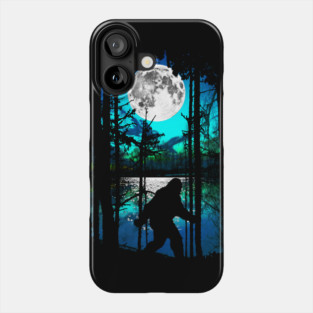 Bigfoot Moon Phone Case