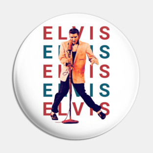 Elvis Presley rock n roll Pin