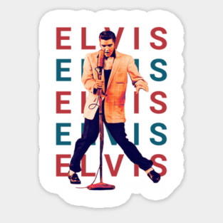 Elvis Presley rock n roll Sticker