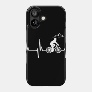 Mountain Bike Heartbeat - Biking Lifeline T-Shirt Phone Case