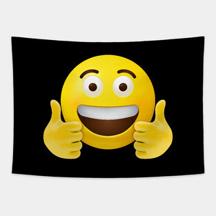 Thumbs up emoji Tapestry