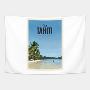Visit Tahiti Tapestry