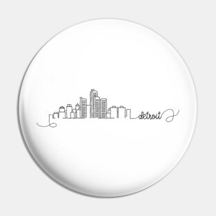 Detroit City Signature Pin