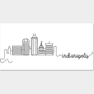 Indianapolis City Signature Posters and Art