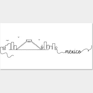 Mexico City Signature Posters and Art